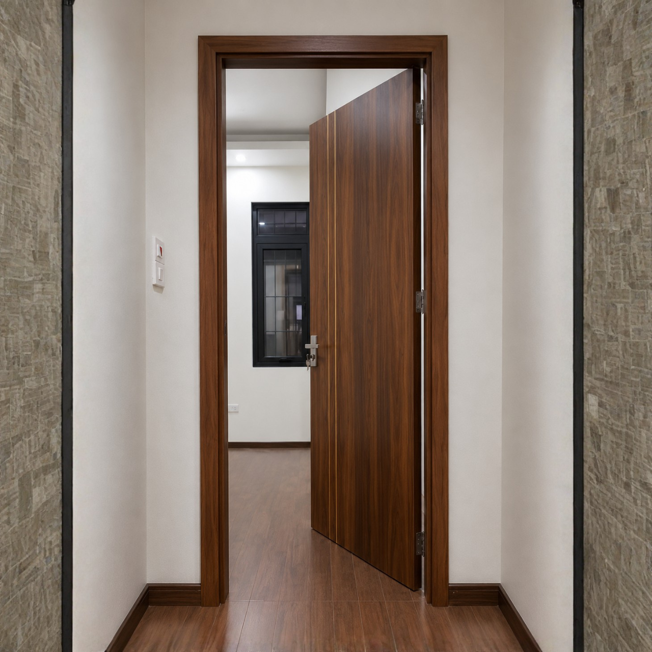 Cửa nhựa composite Chỉ Nhôm 5 2 2