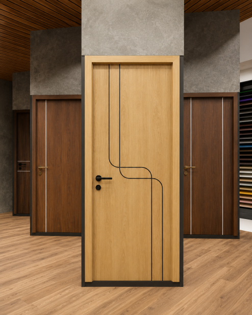 Cửa nhựa composite Chỉ Nhôm